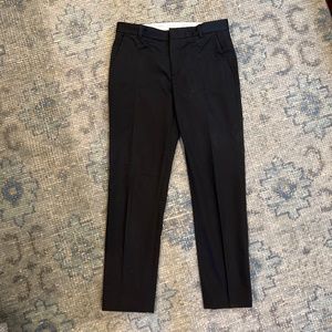 JOSEPH Kong Tailored Cotton Stretch Trousers in Black